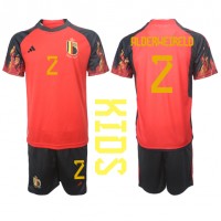 Camisa de time de futebol Bélgica Toby Alderweireld #2 Replicas 1º Equipamento Infantil Mundo 2022 Manga Curta (+ Calças curtas)